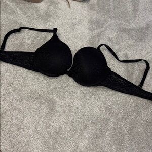 PINK Victoria's Secret Black Push Up Bra Intimates